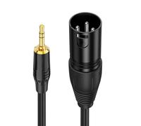 QINZITAO Câble audio mâle 3,5 mm vers 3 broches pour studio Live Performances Durables Conducteur blindé en PVC