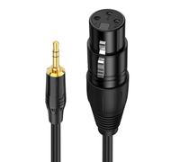 QINZITAO Câble audio mâle 3,5 mm vers 3 broches pour studio Live Performances Durables Conducteur blindé en PVC