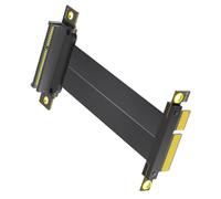 QINZITAO Câble d'extension PCIE4.0 à angle droit de 10 cm pour connexion à la carte mère d'ordinateur