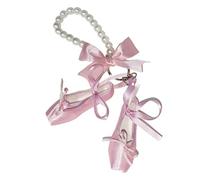 QINZITAO Élégant ballerine fait main perles perles cordon tour de cou réglable pour smartphone sangle en tissu doux usage quotidien mode