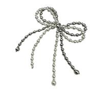 QINZITAO Élégant étui de téléphone avec perles et nœud pour femme - Décoration pour ajouter un charme unique aux sacs et vêtements pour femme