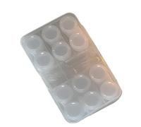 QINZITAO Étui à lentilles portable avec ventouse et pince à épiler pour un usage quotidien Peut contenir 6 paires de lentilles