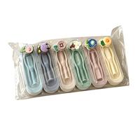 QINZITAO Lot de 6 applicateurs de lentilles avec pince à épiler et bâton de port pour une application hygiénique Outil de voyage