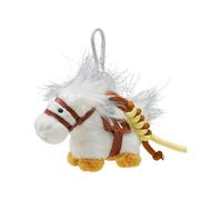 QINZITAO Lucky Fortunes Porte-clés cheval en peluche pour attraction de richesse Design portable Matériaux doux Tissu polyester robuste en Vari