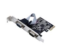QINZITAO Multiports Carte PCIE 1x vers DB9pin 2 ports AX99100 Chipset pour appareils de contrôle industriel et de communication