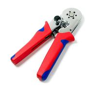 QINZITAO Pince à sertir hexagonale à cliquet HSC86 pour bornes de type tube européen en acier à haute teneur en carbone