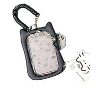 QINZITAO Porte-cartes avec oreilles de chat - Porte-cartes - Porte-clés - Étui créatif pour cartes de crédit