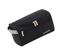QINZITAO Trousse de toilette de voyage imperméable de grande capacité avec plusieurs poches et crochet intégré durable en tissu Oxford