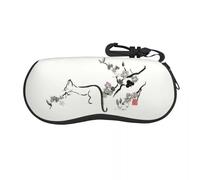 QIOEURYU Boîte à lunettes Cool Wolf RAR Design Coquille Boîtier de lunette de soleil pour femmes Sac à lunettes souples Sac à lunettes Boîte de rangement Compacte et portable