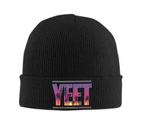 QIOEURYU Casquette tricotée Classique vêtements Vintage Jey USO Yeet c’est écrit Automne Hiver Tuques Hommes Chauds Femmes Bonnet en Acrylique pour Camping Cadeaux de randonnée