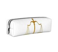 QIOEURYU Étuis à crayons Or Échelles De Justice Droit Avocat Juridique Partie Stylo Sacs Boîte À Stylos Pour Garçon Fille Étudiants Pochette À Crayons Sac À Cosmétiques Cadeaux De Noël