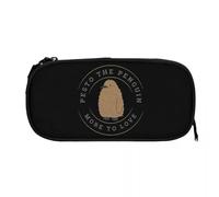 QIOEURYU Étuis à crayons Pesto Penguin Plus à aimer Étui à crayons Stylo pour étudiant Sac de grande capacité Étudiants École Fermeture éclair Papeterie Cadeaux de vacances