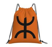 QIOEURYU Forfaits de voyage Berbères Amazigh Les sacs à dos Yaz Sacs à cordon portables décontractés Sacs de sport Sacs à livres pour hommes femmes Étudiants Cadeaux