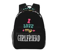 QIOEURYU Forfaits de voyage J’adore ma copine à dos Garçons Sac à dos pour filles Sacs d’école pour enfants Sac à dos pour ordinateur animé Sac à dos Sac à dos Grandes capacités Cadeaux