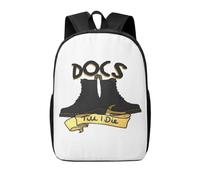 QIOEURYU Loisirs Sacs à dos Docs Jusqu’à ce que je meure Femme Garçons Filles Sac à livres Mode Enfants Sacs d’école Portabilité Ordinateur portable Sac à bandoulière Cadeaux de vacances en plein air