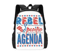 QIOEURYU Loisirs Sacs à dos Sac à dos Sacs d’école Typographie rebelle Type Lettrage Citation en détresse Mots Rouge Bleu Ironie Humour Drôle Extérieur Cadeaux de Noël