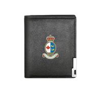 QIOEURYU Portefeuille homme Emblème de la Garde côtière canadienne : Saluti Primum Auxilio Semper Business Mens Casual Élégant simple pratique et élégant pour les relations publiques