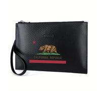 QIOEURYU Portefeuille imprimé étoile d’ours mots herbe élégant sac à main PU mode et pratique pour le quotidien cadeaux pour hommes femmes