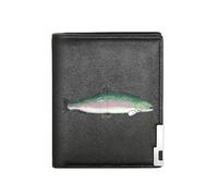 QIOEURYU Portefeuille pour hommes Truite arc-en-ciel Poisson Affiche imprimée Affiche cadeau Décoration intérieure Affaires Décontracté Homme Élégant Simple Pratique Stylé Imprimé
