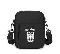 QIOEURYU Sac à bandoulière Épaule unique à deux têtes bouclier police stylisée Hommes Femmes Dessin animé Film Impression Design Unisexe Loisirs En plein air