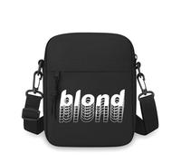 QIOEURYU Sac à bandoulière Simple Épaule Blond Police stylisée design blanc mots noir Hommes Femmes Dessin animé Film Impression Design Unisexe Loisirs En plein air Cadeaux de vacances