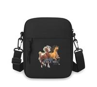 QIOEURYU Sac à bandoulière simple épaule Chevaux courant vous prendre Hommes Femmes Dessin animé Anime Film Impression Design Unisexe Cadeaux de vacances