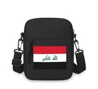 QIOEURYU Sac à bandoulière Single Shoulder Flag design avec des mots arabes verts Hommes Femmes Dessin animé Film Impression Design Unisexe Loisirs En plein air