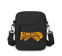 QIOEURYU Sac à bandoulière Single Shoulder Police King Gizzard Sorcier Hommes Femmes Dessin animé Film Impression Design Unisexe Cadeaux de vacances