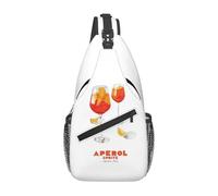 QIOEURYU Sac à dos Aperol ! Spritz P Sac de poitrine Hommes Sling Bandoulière Sac de poitrine Voyage Randonnée Sac à bandoulière Loisirs Cadeaux de vacances en plein air