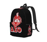 QIOEURYU Sac à dos Delta Theta Sorority Cadeaux Etudiant Garçons Filles BookBag Enfants École Ordinateur Sac à bandoulière pour hommes Femmes Cadeaux de vacances