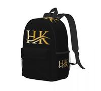 QIOEURYU Sac à dos HK Armes à feu sans compromis Étudiant Garçons Filles BookBag Enfants École Ordinateur portable Sac à bandoulière pour hommes Femmes Cadeaux de vacances