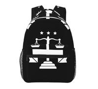 QIOEURYU Sac à dos Or Échelles De Justice Droit Avocat Juridique Fête Garçons Filles Bookbag Enfants Sacs D’école Enfants Sac À Bandoulière Loisirs Plein Air