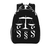 QIOEURYU Sac À dos Or Échelles De Justice Droit Avocat Juridique Fête Garçons Filles Sac À Livres Étudiants Sacs D’école Sac À Dos De Voyage Sac À Bandoulière Loisirs En Plein Air Cadeaux De Vacances