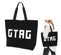 QIOEURYU Sac à Main Non officiel Gorilla Tag « GTAG » Shopping Toile Grande Capacité Sacs à bandoulière Shopper Épicerie Sac à main pour femmes Loisirs Confort Cadeaux de Vacances