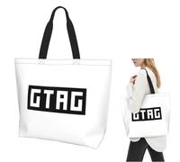 QIOEURYU Sac à Main Non officiel Gorilla Tag « GTAG » Shopping Toile Grande Capacité Sacs à bandoulière Shopper Épicerie Sac à main pour femmes Loisirs Confort Cadeaux de Vacances