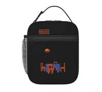 QIOEURYU Sac en Toile à Main Muse Band Sacs à lunch isothermes Boîte à nourriture Glacière réutilisable Boîtes à lunch thermiques Loisirs Confort Cadeaux de Vacances