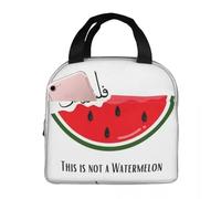 QIOEURYU Sac Isotherme Repas Ce n’est pas une pastèque Boîtes à lunch Sacs isothermes Oxford portables Boîte à lunch thermique pour Travail Bureau l'écol Pique-nique Voyages