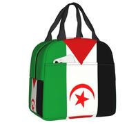 QIOEURYU Sac Isotherme Repas Drapeau Des Femmes Du Sahara Occidental Boîtes À Lunch Glacières Chaudes Pour Étudiant pour Travail Bureau l'écol Pique-nique Voyages