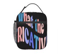 QIOEURYU Sac Isotherme Repas pour femmes hommes Qu’est-ce que l’orthophoniste fricatif Boho Rainbow - Colorful One Lunchbag pour Travail Bureau l'écol Pique-nique Voyages