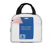 QIOEURYU Sac unisexe classique Severance Macro Data Refinement Keycard Glacière isolée Réutilisable Grande boîte à lunch fourre-tout pour hommes Femmes Plage Pique-Extérieur Confortable et durable