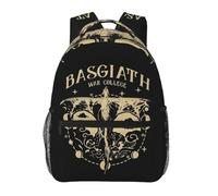 QIOEURYU Sacs à dos Basgiath War College 20 Quatrième Aile Garçons Filles Bookbag Enfants Sacs d’école Dessin animé Ordinateur portable Sac à bandoulière Loisirs Extérieur Cadeaux de vacances