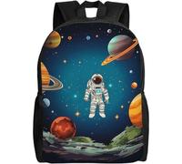QIOEURYU Sacs à dos Cosmos Fusée Astronaute Ordinateur portable Pour Femmes Hommes Collège Travail Affaires Sac Ordinateur Sac De Livre Léger Enseigner Loisirs Cadeaux De Vacances En Plein Air