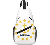 QIOEURYU Sacs à dos Drapeau imprimé Petit Sling Bandoulière Sac à bandoulière Sac de poitrine Banane pour l’extérieur Réutilisable Polyvalent Loisirs Cadeaux de vacances en plein air