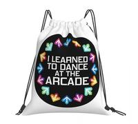 QIOEURYU Sacs à dos J’ai appris à danser à la mode Sacs à cordon portables Sacs divers Sac BookBags pour les voyages École Loisirs Cadeaux de vacances en plein air