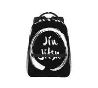 QIOEURYU Sacs à dos Jiu Jitsu Brésilien Enso Blanc Arts Martiaux Sac À Dos Grande Capacité Enfants BookBag Sac D’école Sacs à bandoulière pour Hommes Femmes Loisirs en Plein Air Cadeaux de Vacances