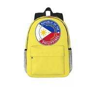 QIOEURYU Sacs à dos Loisirs En plein air République des Philippines Drapeau Grande capacité Garçon Fille BookBag Sac à bandoulière pour hommes Femmes Sac d’école Cadeaux de vacances