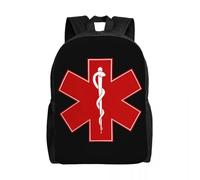 QIOEURYU Sacs à dos pour hommes Femmes Étudiants de l’école collégiale Bookbag Convient à un ordinateur portable de 15 pouces Emt Paramedic Sacs médicaux Loisirs Cadeaux de vacances en plein air