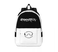 QIOEURYU Sacs à dos Sac à bandoulière Sacs de poitrine Chromatica (blanc chrome sur noir) Simple et élégant Toile Loisirs pour hommes Cadeaux de vacances en plein air