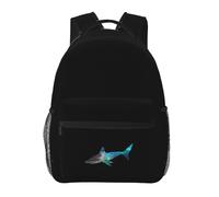 QIOEURYU Sacs à dos Sac de voyage pour hommes Femmes Filles Étudiants Astral Grand requin blanc Confortable Un Personnaliser Décontracté Loisirs Extérieur Cadeaux de vacances