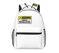 QIOEURYU Sacs à dos Sac de voyage pour hommes femmes filles étudiants Don T déranger Spécialiste de la gestion des urgences Confortable Un personnaliser Loisirs décontractés